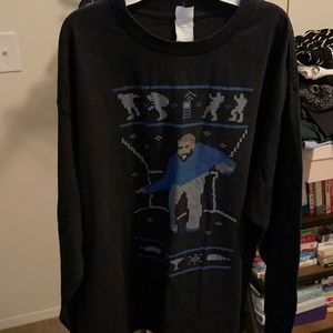 Size XL Drake Hotline Bling long sleeved t-shirt